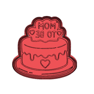 Mom To Be Cake Cookie Cutter