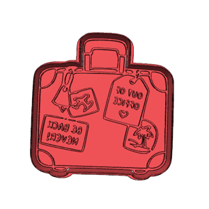 Out Of Office Suitcase Cookie Cutter