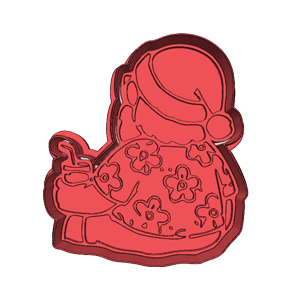 Santa Looking Forward Cookie Cutter