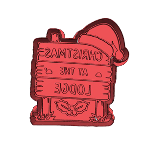 Christmas At The Lodge Cookie Cutter