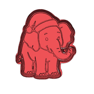 Elephant Cookie Cutter