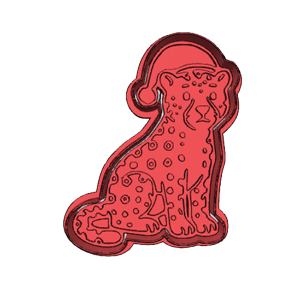 Leopard Cookie Cutter