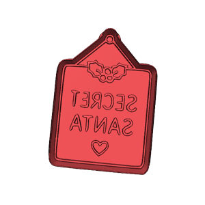 Secret Santa Cookie Cutter