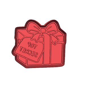 Top Secret Gift Cookie Cutter