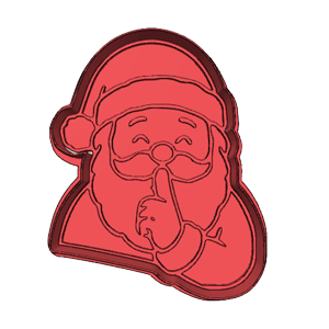 Santa SHH Cookie Cutter