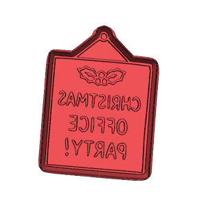 Christmas Office Party Cookie Cutter