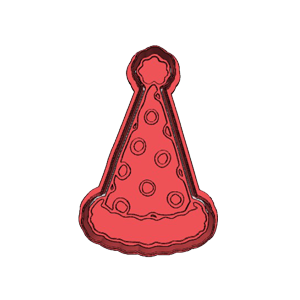 Christmas Party Hat Cookie Cutter