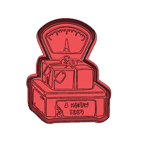 Weigh and Post Cookie Cutter