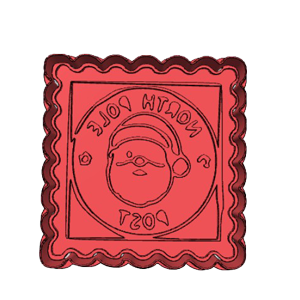 North Pole Stamp Cookie Cutter