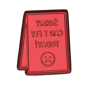 Sorry Can't Fly Today Cookie Cutter