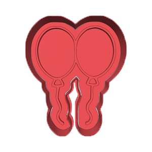 2 Balloons Cookie Cutter