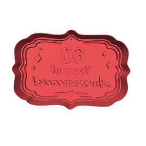 60 Years of Awesomeness Cookie Cutter