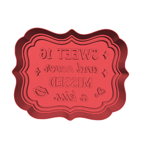 Never Missed A Kiss Cookie Cutter