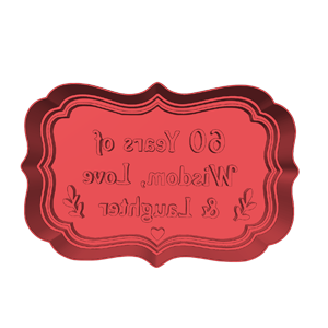 60 Years of Wisdom Cookie Cutter