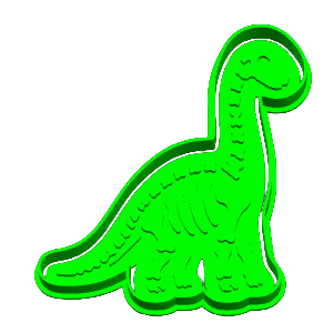 Brachiosaurus Skeleton Cookie Cutter