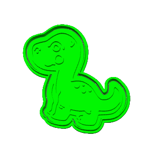 Long Neck Dinosaur Cookie Cutter