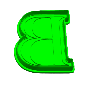 B Cookie Cutter