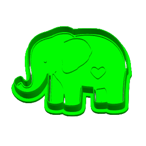 Elephant Cookie Cutter