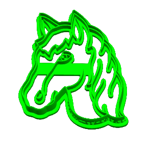 Horse Head Cookie Cutter