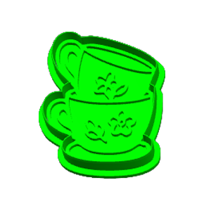 Animal Picnic Teacups Cookie Cutter