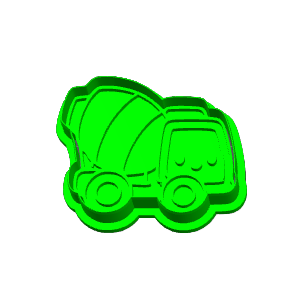 Cement Mixer Cookie Cutter