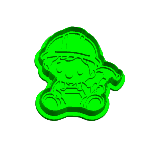 Builder Boy with Hammer Cookie Cutter