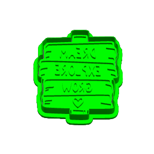 Dream Explore Grow Cookie Cutter