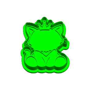 Princess Cat Cookie Cutter
