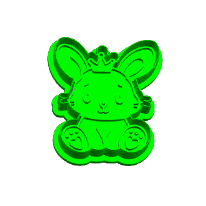 Princess Bunny Cookie Cutter