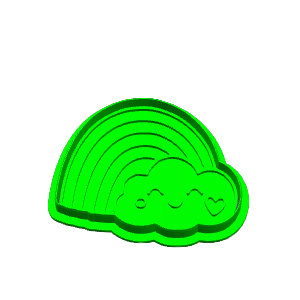 Rainbow Cloud Cookie Cutter