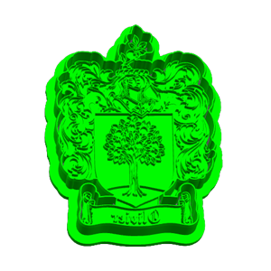Olivier Family Crest Cookie Cutter & Embosser