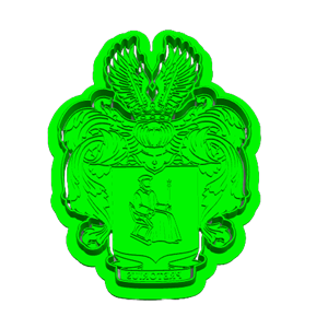Pretorius Family Crest Cookie Cutter & Embosser