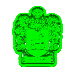 Prinsloo Family Crest Cookie Cutter & Embosser