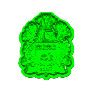 Roos Family Crest Cookie Cutter & Embosser