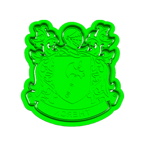 Theron Family Crest Cookie Cutter & Embosser