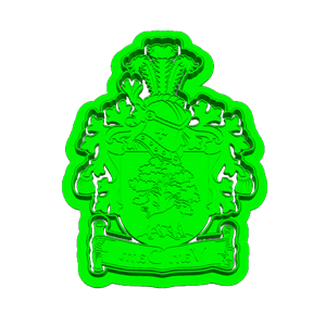 Van Dam Family Crest Cookie Cutter & Embosser