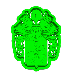 Van Jaarsveld Family Crest Cookie Cutter & Embosser