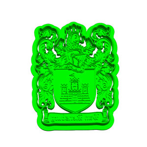 Van Rensburg Family Crest Cookie Cutter & Embosser