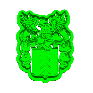 Van Rooyen Family Crest Cookie Cutter & Embosser
