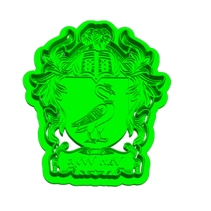 Van Wyk Family Crest Cookie Cutter & Embosser