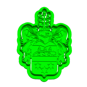 Verster Family Crest Cookie Cutter & Embosser