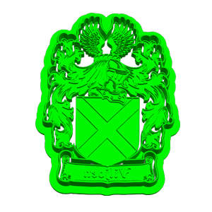 Viljoen Family Crest Cookie Cutter & Embosser