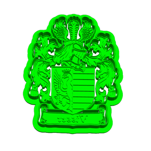 Visser Family Crest Cookie Cutter & Embosser