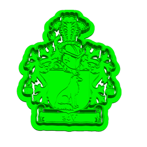 Vos Family Crest Cookie Cutter & Embosser