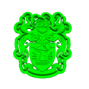 Van Heerden Family Crest Cookie Cutter & Embosser