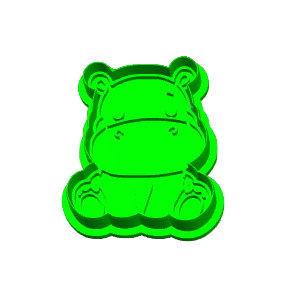 Hippo Cookie Cutter