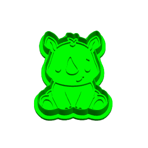 Rhino Cookie Cutter