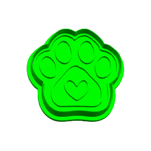 Paw Print Cookie Cutter