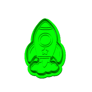 Rocket Cookie Cutter