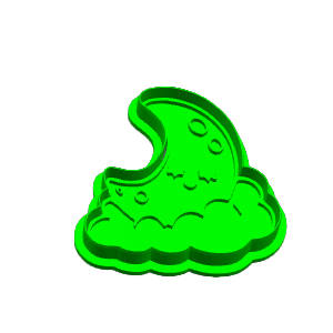 Cloud Moon Cookie Cutter